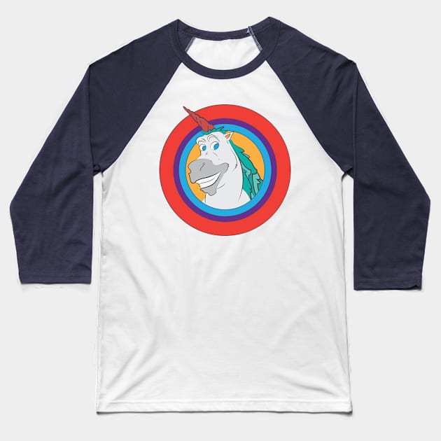 Unicorny Baseball T-Shirt by moose_cooletti